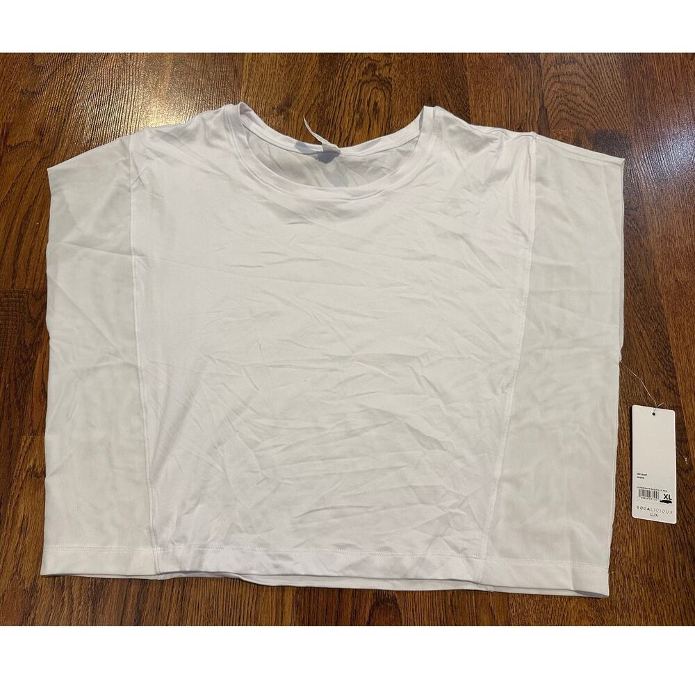 Yogalicious Lux Supersoft Dolman Tee Women’s XL White NWT Athleisure Workout Top